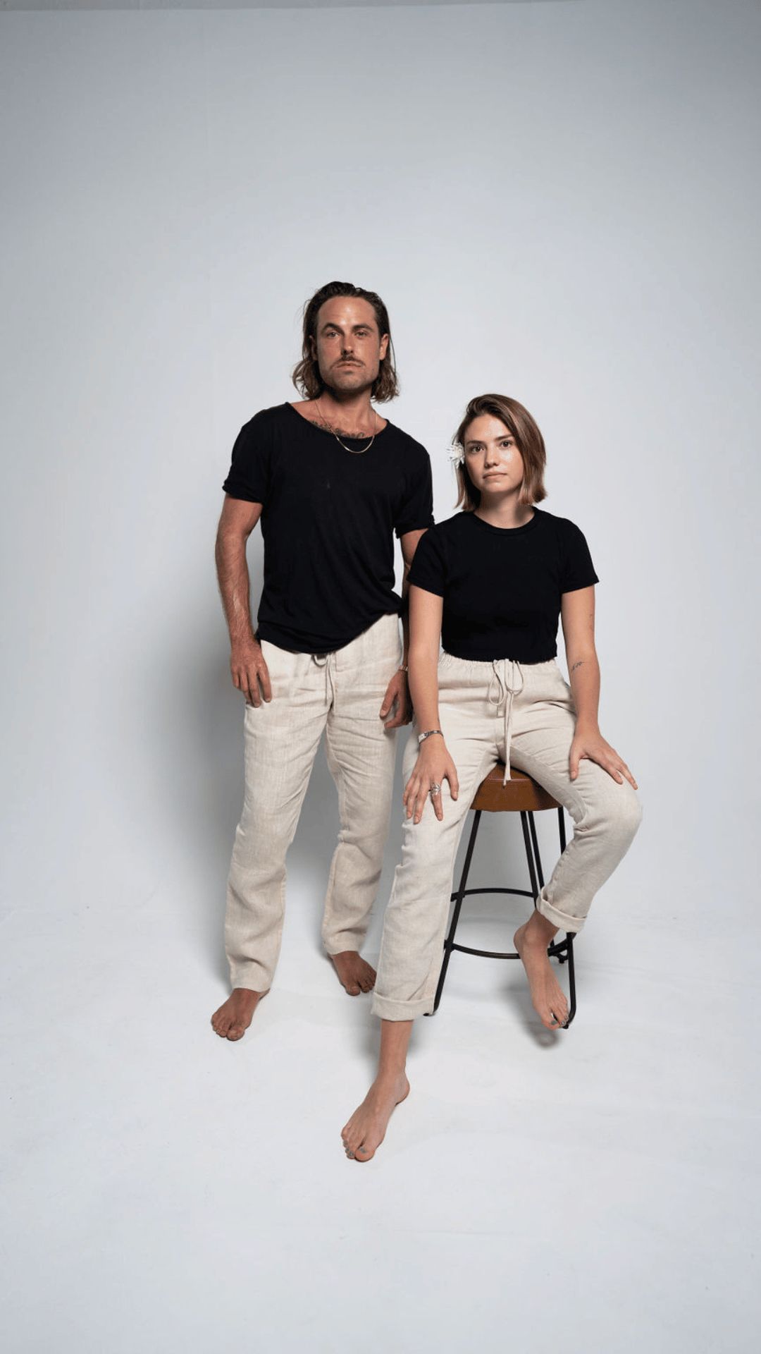 Calmitch Natural Linen Pants