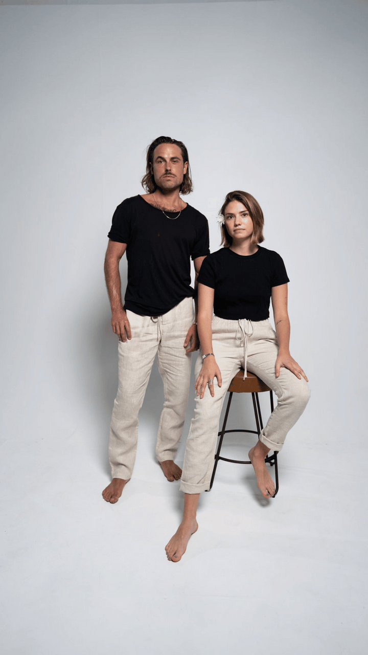Calmitch Natural Linen Pants