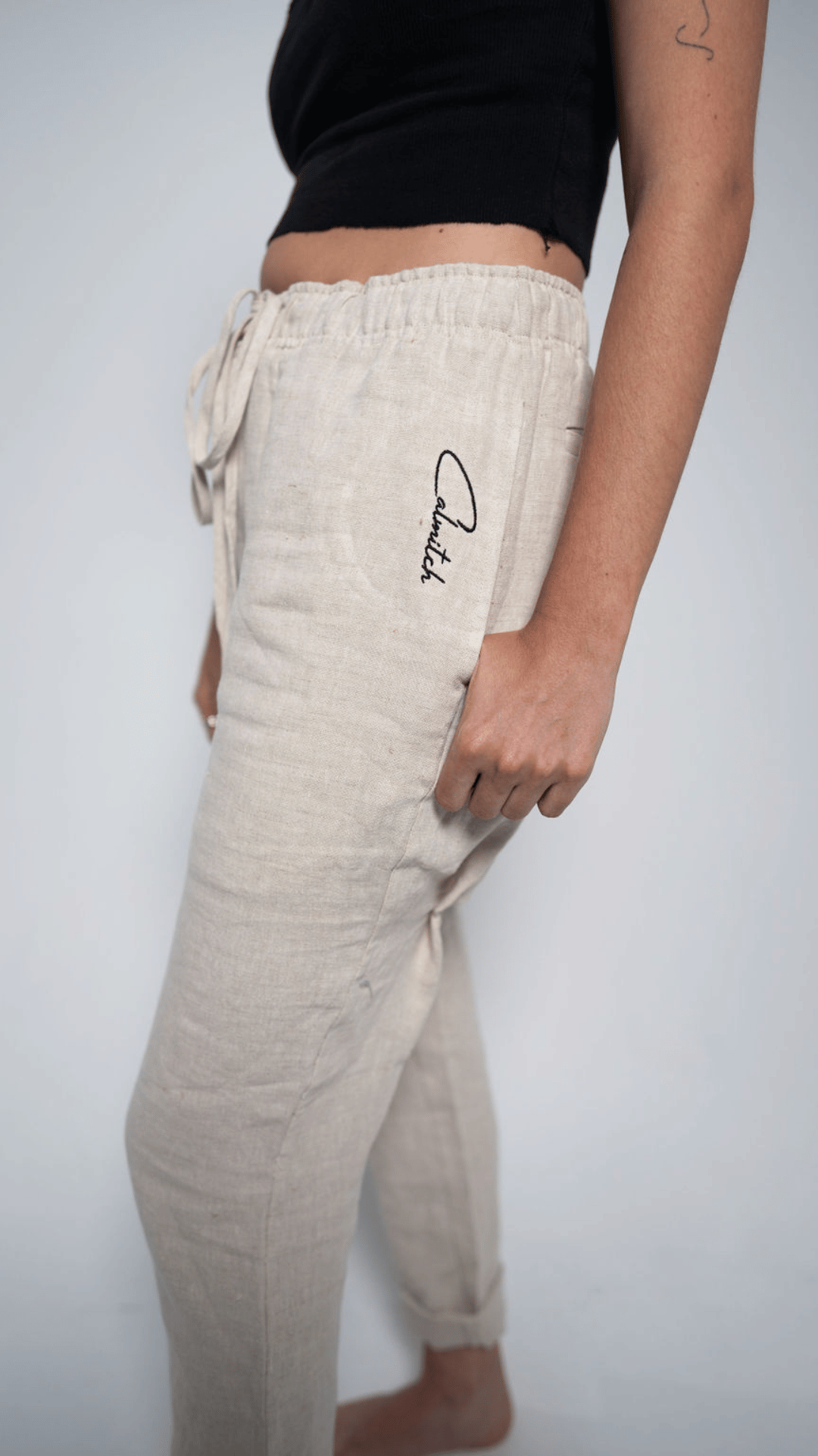 Calmitch Natural Linen Pants
