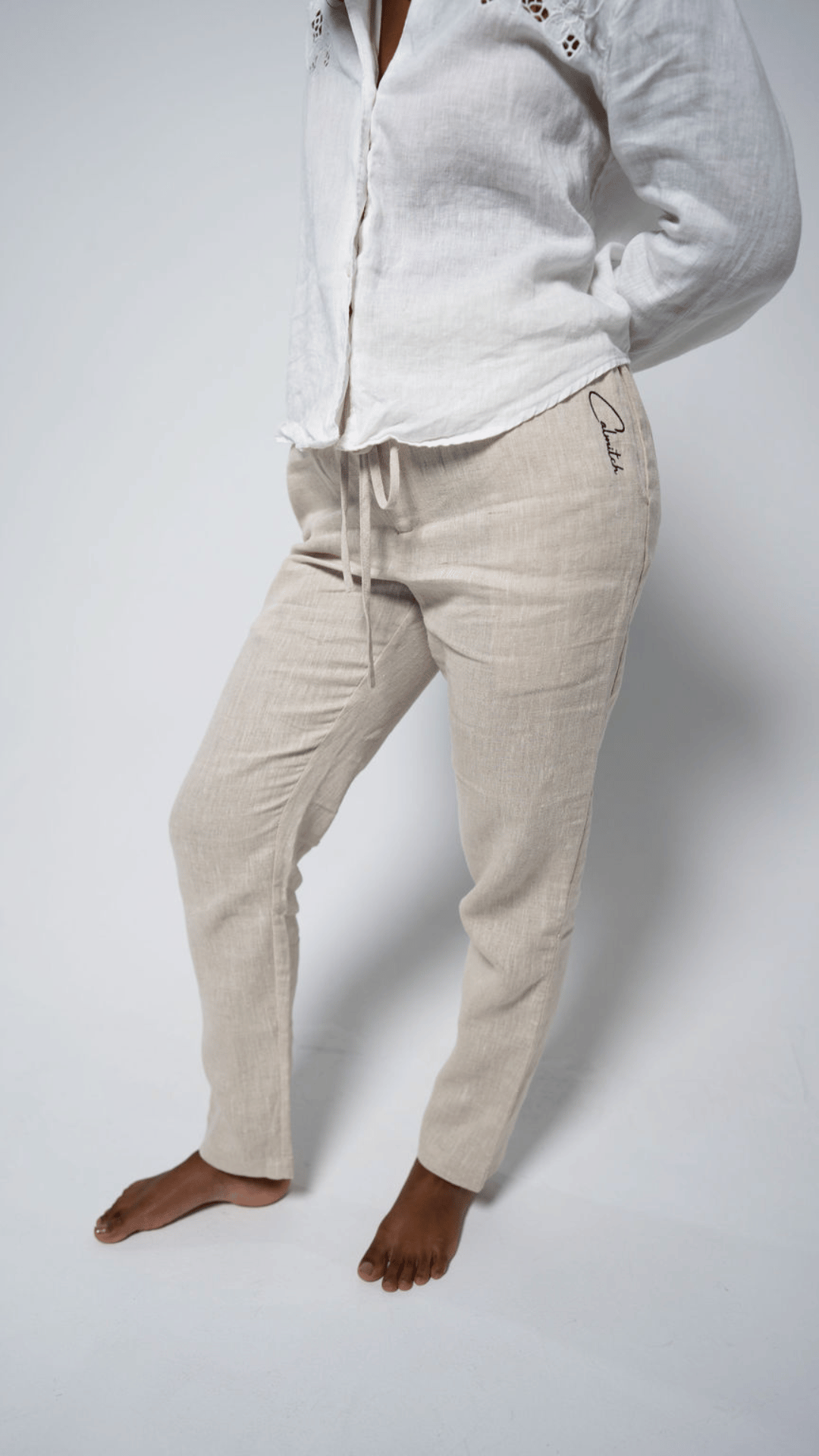 Calmitch Natural Linen Pants