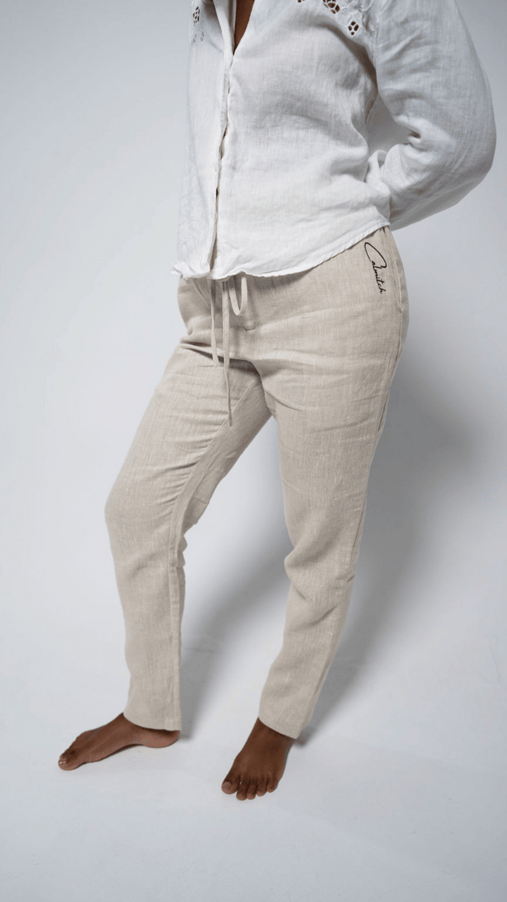 Calmitch Natural Linen Pants