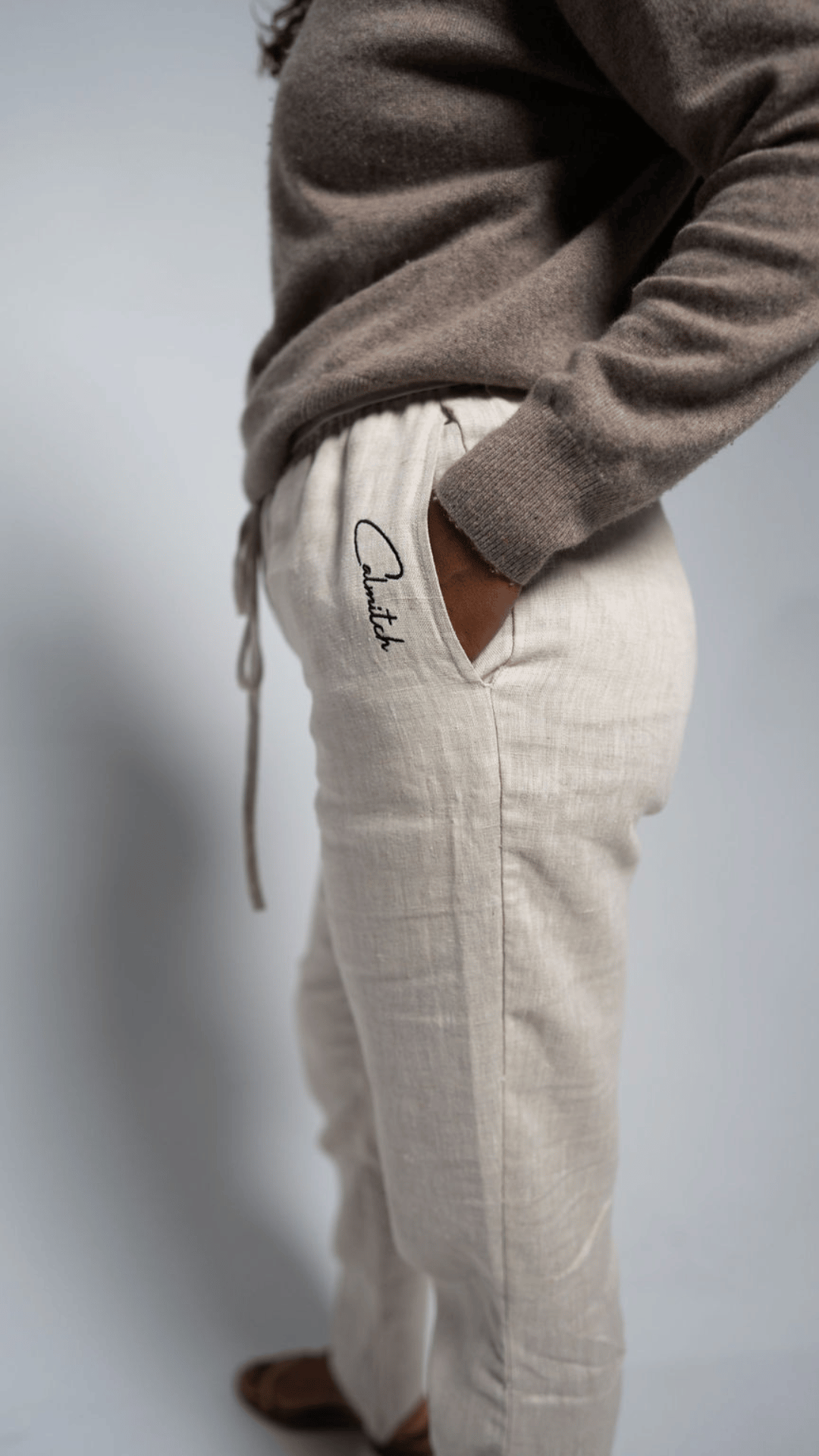 Calmitch Natural Linen Pants