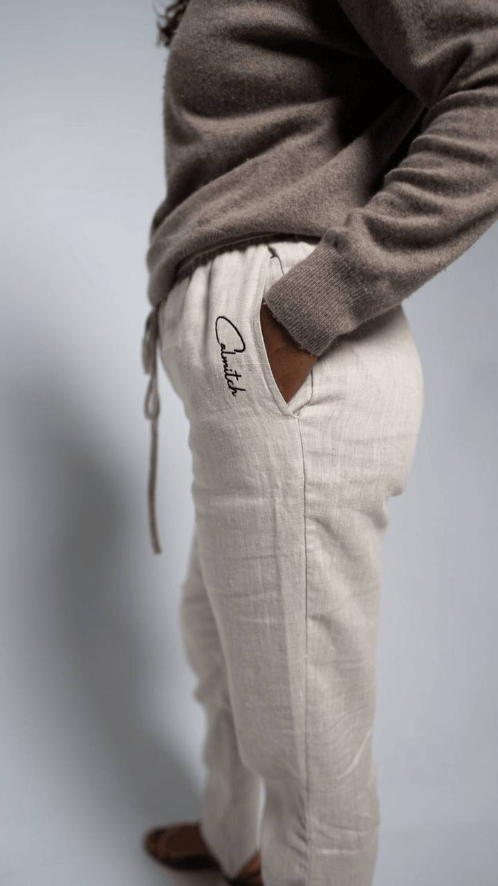 Calmitch Natural Linen Pants